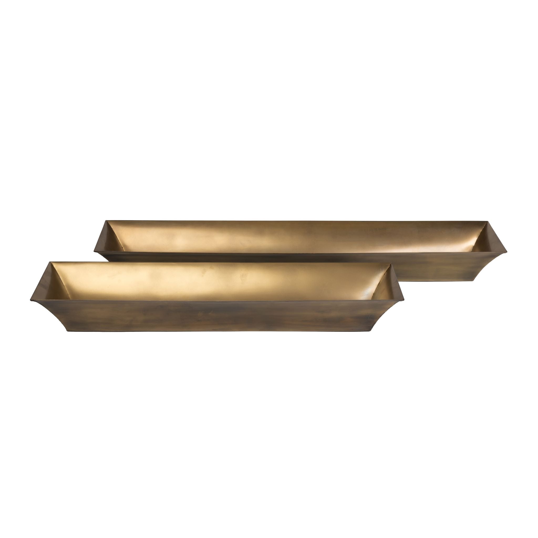 Luxe Long Brass Planter Set    CN1084