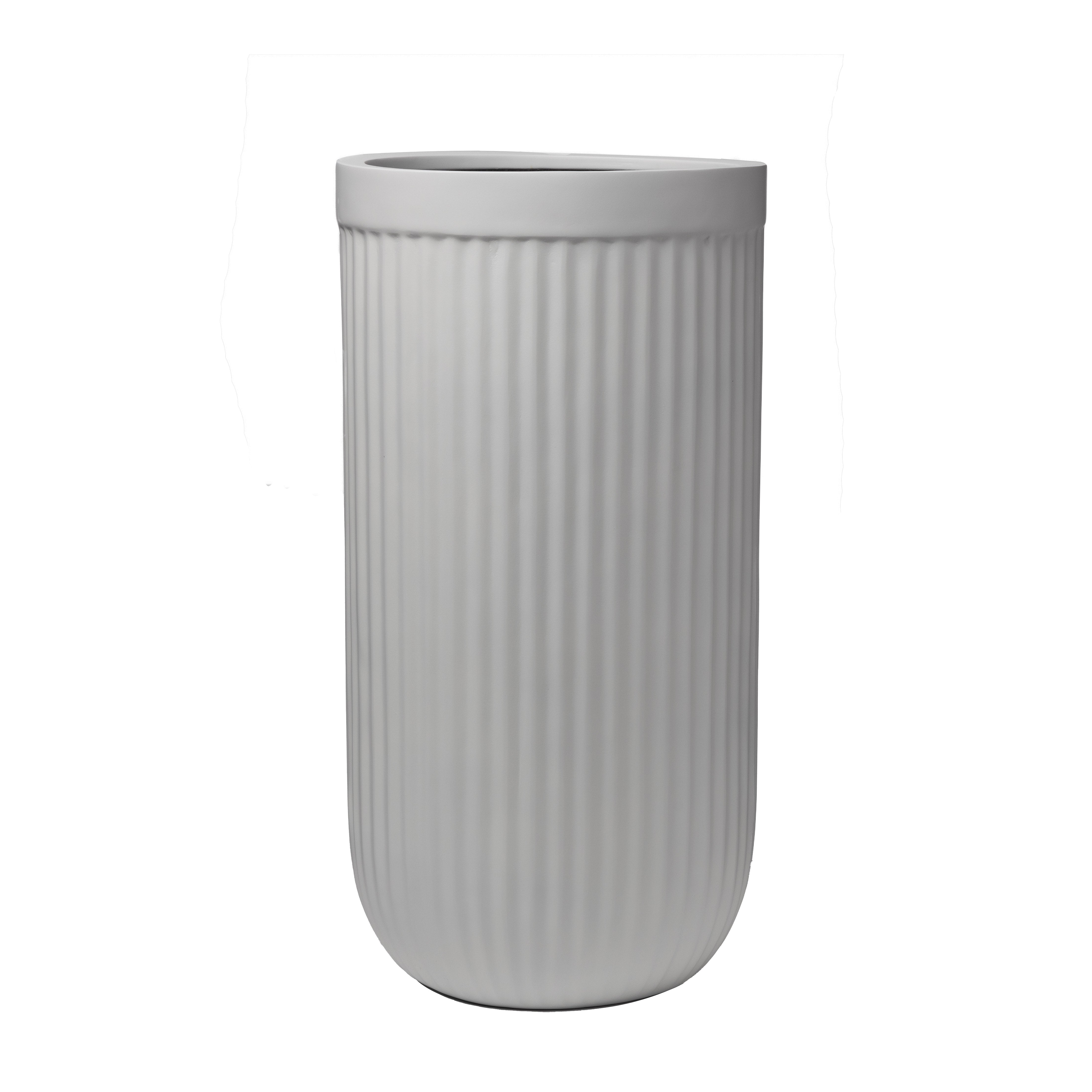 Dorsey Fluted Tall Fiberglass Planter    CN1135