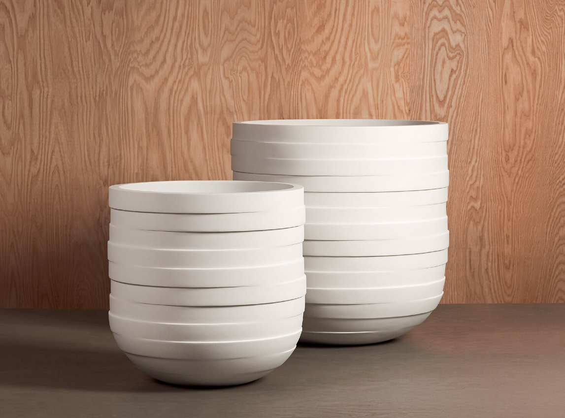 Circulum Planter Collection-White     CN1140