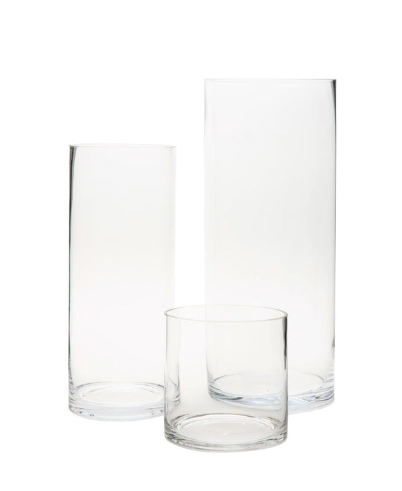Mazzy 6" Wide Clear Glass Cylinder Collection   GL1001