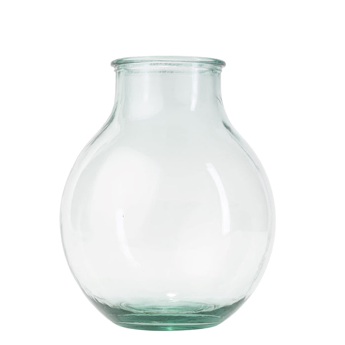 San Miguel Recycled Glass Wide Mouth Vase Collection    GL1022