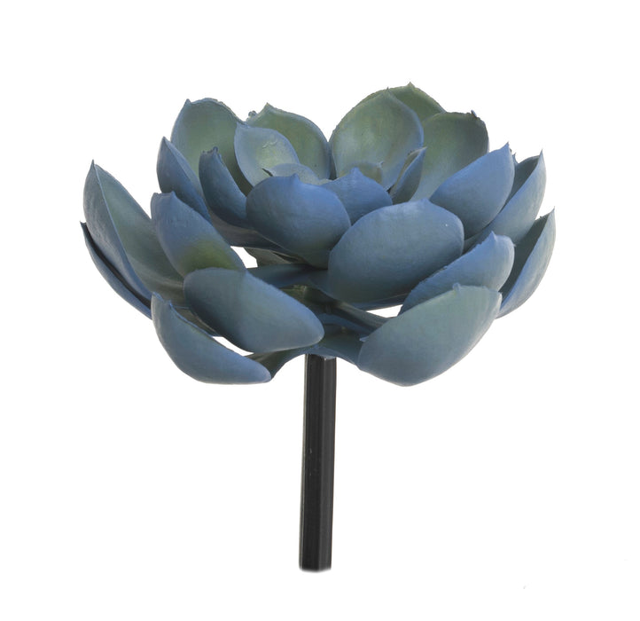 6" Succulent Flower- Gray/Blue   SF1063