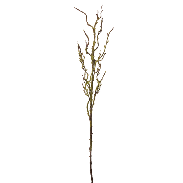 36" Faux Wood Branch with Green Moss   ST1001