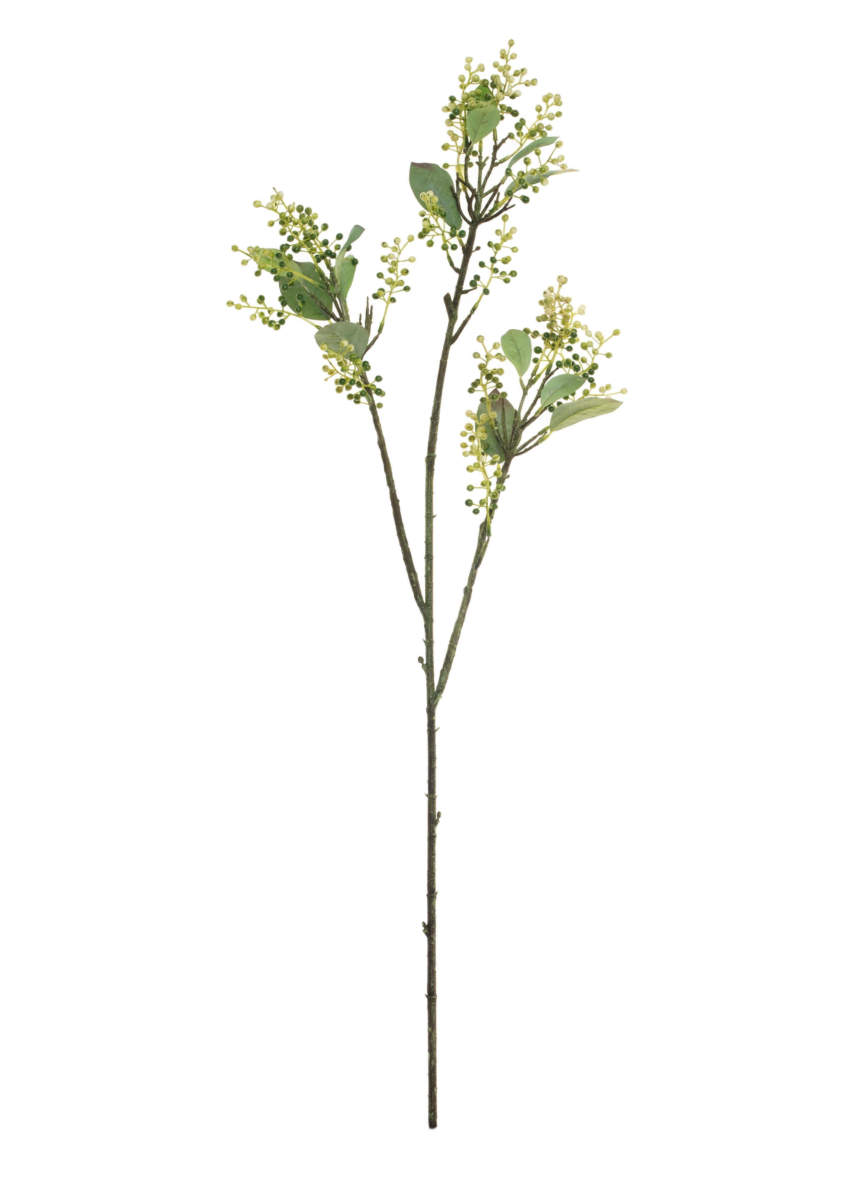 37" Lemon Leaf Branch White/Green   ST1049