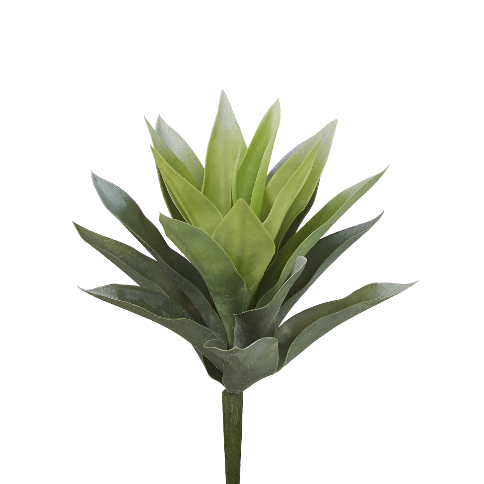 9" Green Flocked Agave Stem   SU1003