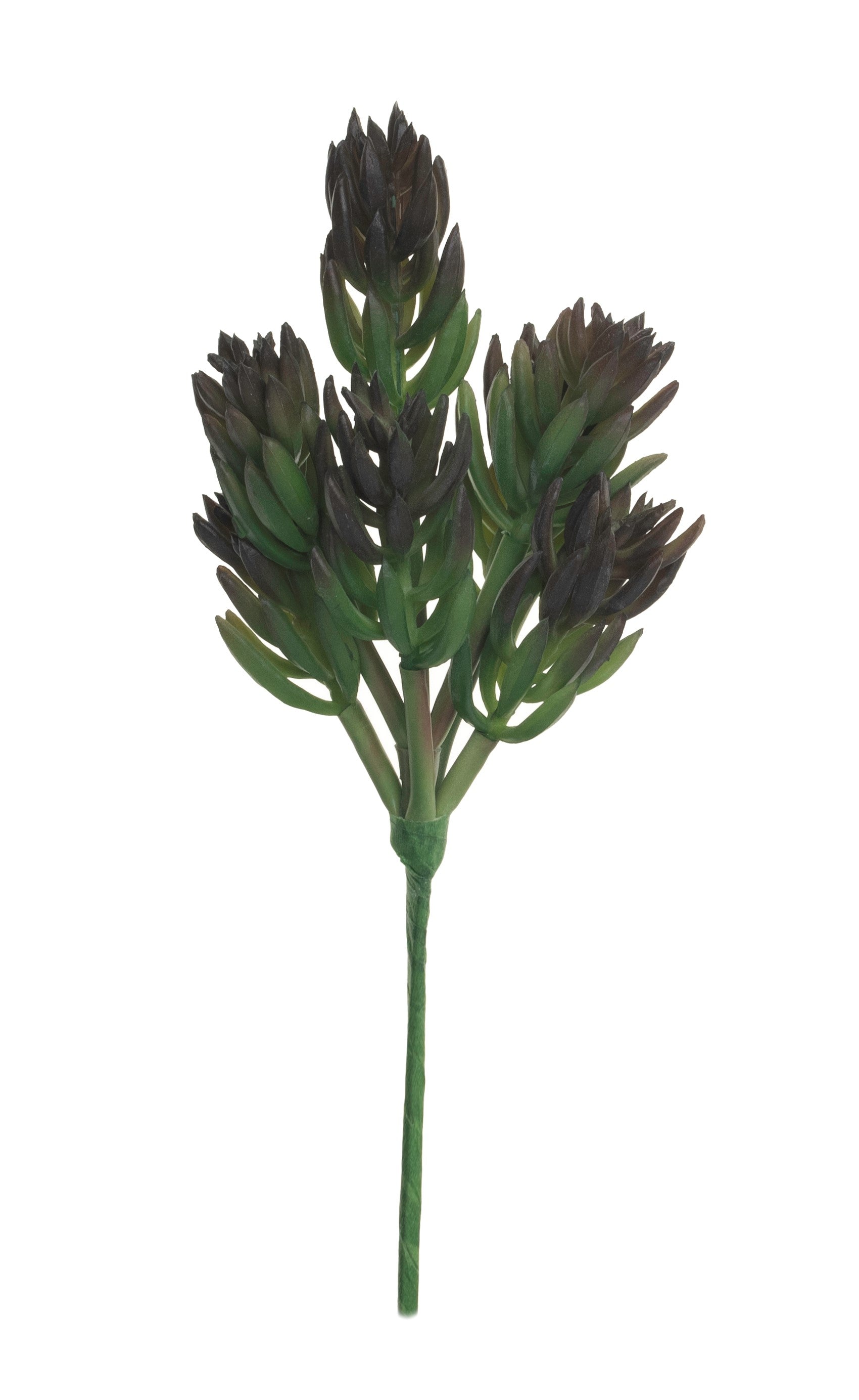 11" Multi Head Succulent Stem- Purple   SU1040