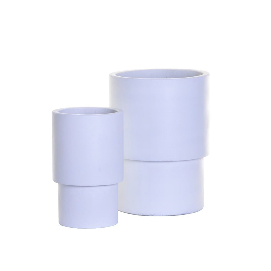 Lucca Planter Collection-White    CN1067