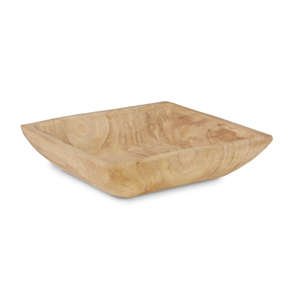 17" Square Sedona Wood Bowl   WD1003