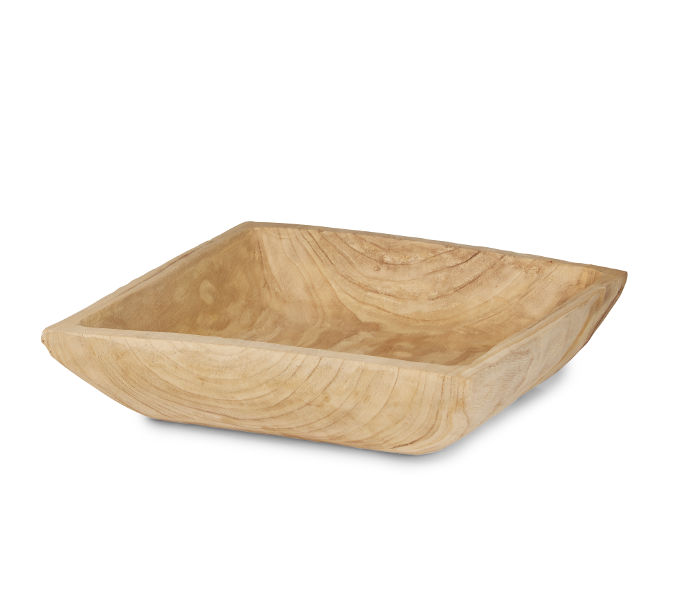 19" Square Sedona Wood Bowl   WD1004