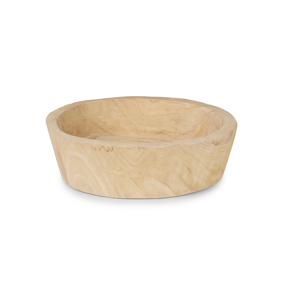 13.5" Round Sedona Wood Bowl   WD1005