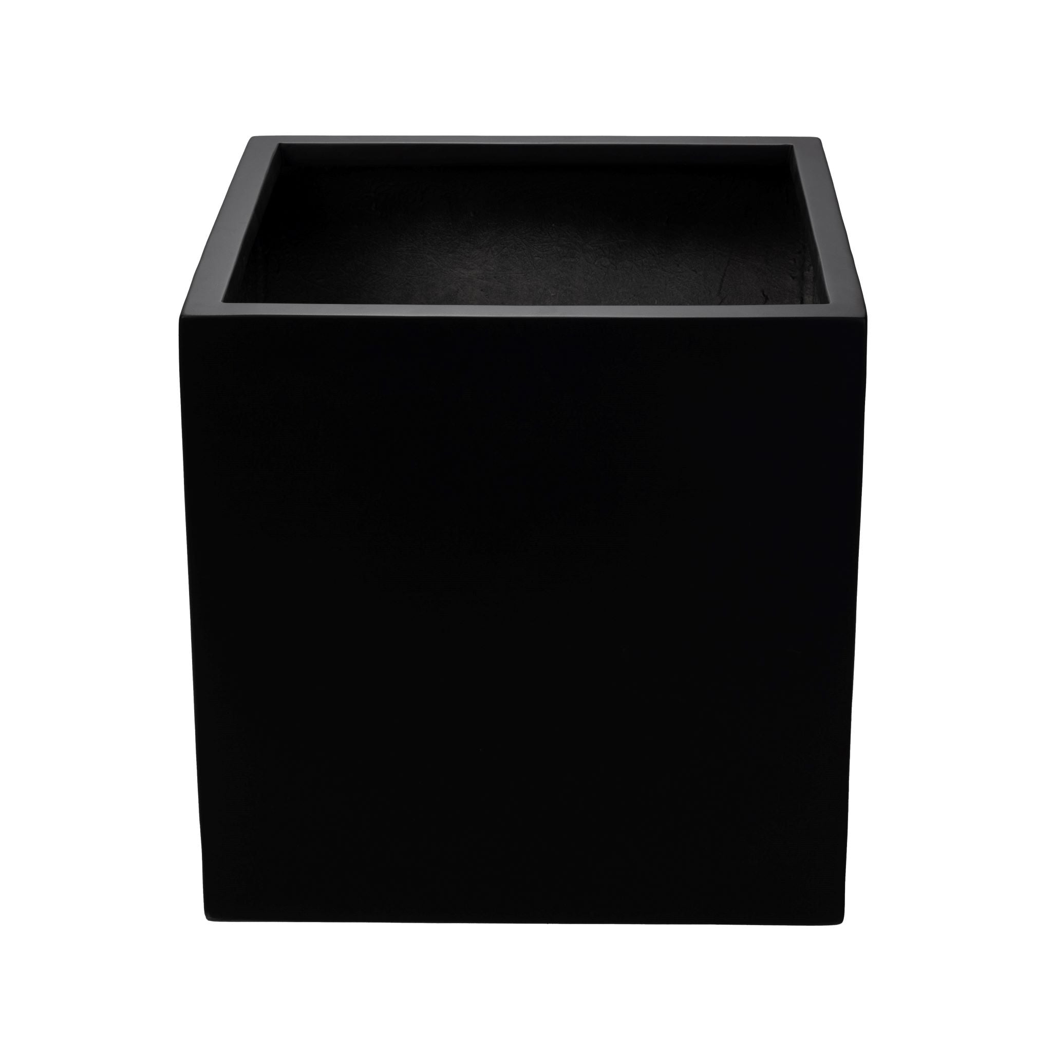 Balboa Collection Fiberglass Square Planters Black     CN1102