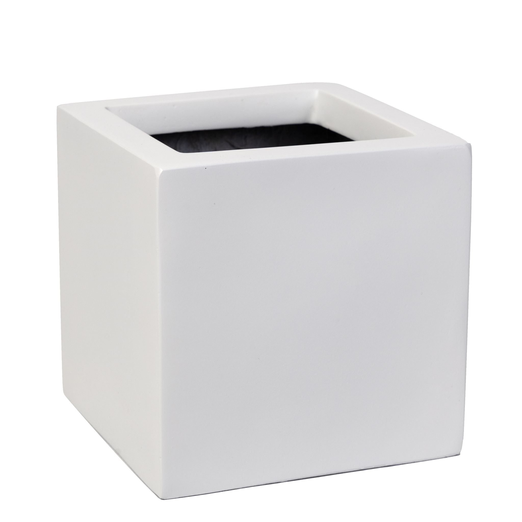 Balboa Collection Fiberglass Square Planters-White       CN1101