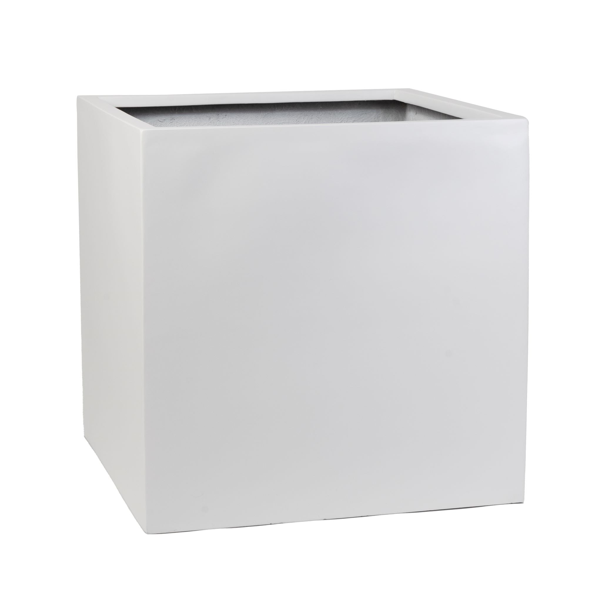 Balboa Collection Fiberglass Square Planters-White       CN1101