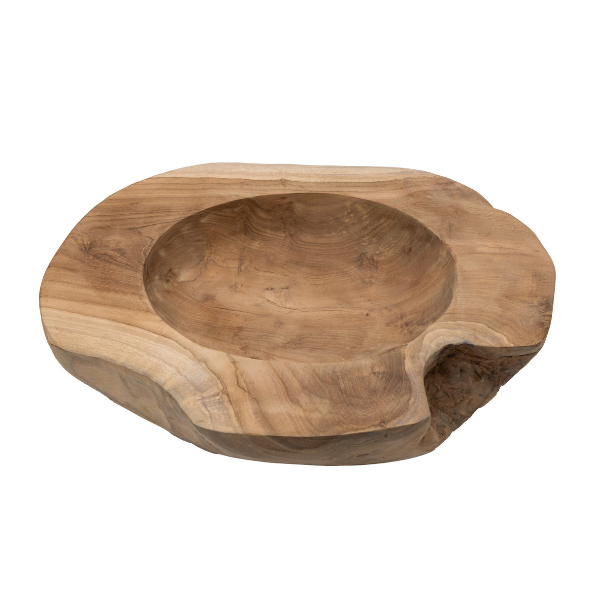 Java Teak Wood Bowls WD1031 Replica Plants and Decor